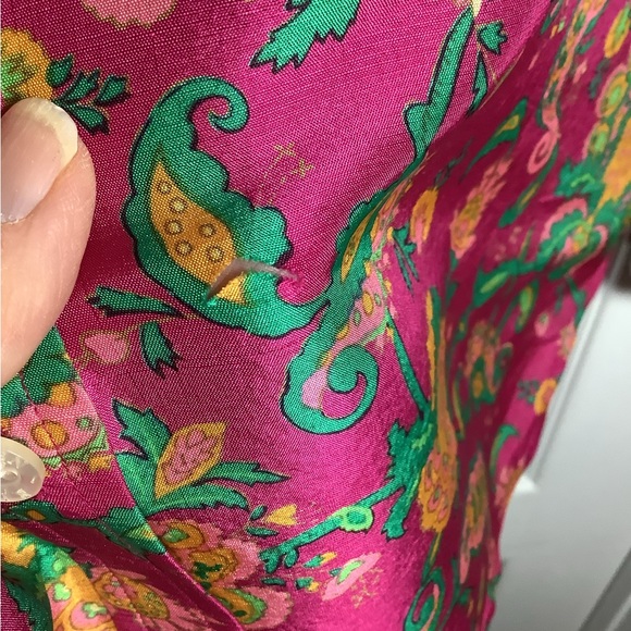 Lauren Ralph Lauren silk floral button up blouse - Picture 10 of 14